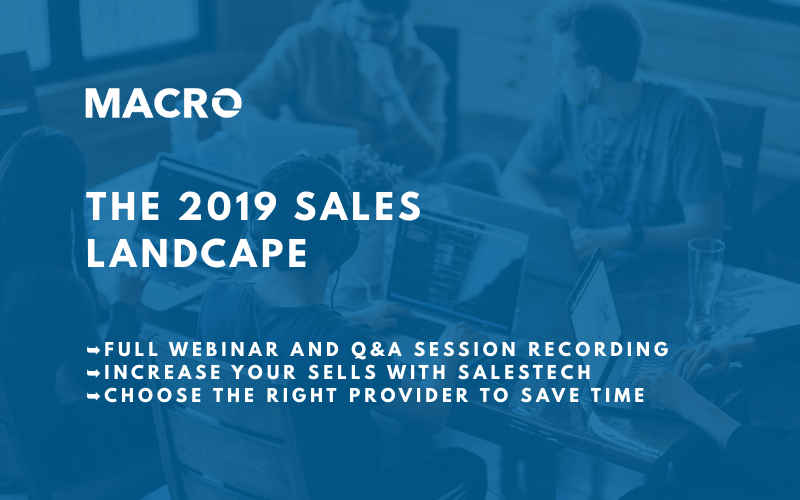 The 2019 SalesTech Landscape