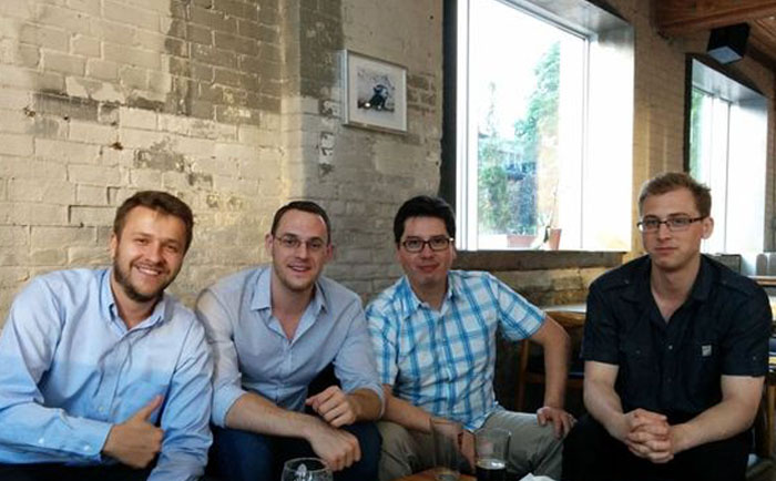 dan and the team at a marketing conference